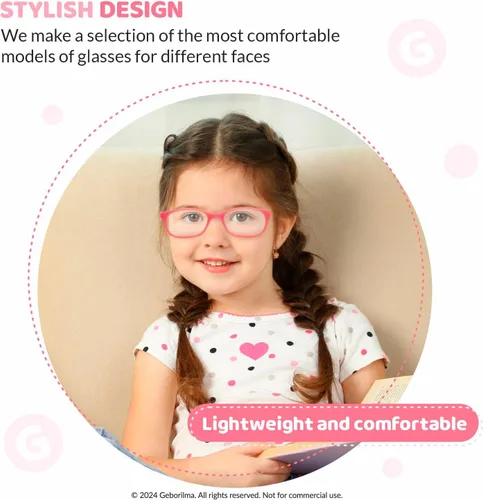 Miniatura 36 de Lentes de marco flexible para niños pequeños, lentes irrompibles para niños de 1 a 3 años, lentes graduados flexibles, marcos de anteojos para niños