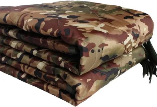 Miniatura 14 de Forro de poncho de camuflaje, manta militar, saco de dormir militar, con una bolsa de transporte de compresión, para viajes, senderismo, campamento