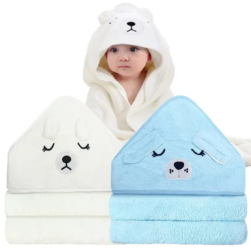 Miniatura 9 de Toallas de Baño con Capucha para Bebé - Toalla de Baño Premium Ultra Suave Orgánica para Bebé – Toallas Absorbentes e Hipoalergénicas para Bebé Niño