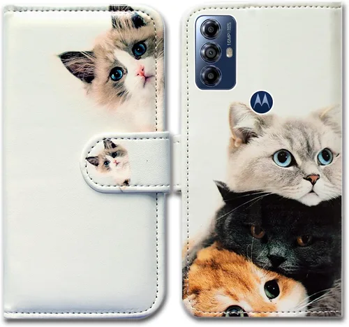 Miniatura 21 de Bcov Funda para Moto G Play 2023, diseño de pájaro negro y verde con tapa para teléfono con ranura para tarjetas, soporte para Motorola Moto G Play