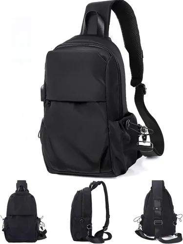 Miniatura 9 de SEAFEW Mochilas tipo bandolera tácticas, negro - pequeño, Mochilas Sling