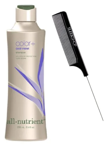 All Nutrient Color+ Champú, Color Plus Tonos Depositantes para añadir un toque de color de cabello + tinte (con peine elegante) Protección de color