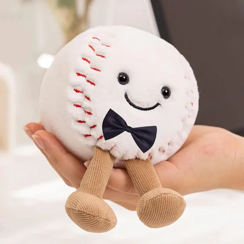 Miniatura 4 de Muñeco de peluche realista de felpa suave y grande para Halloween, juguete de peluche de béisbol de 6 pulgadas, el mejor cumpleaños, Navidad