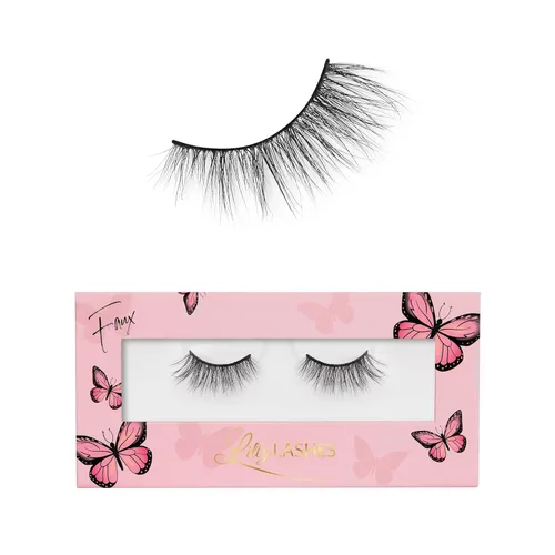 Miniatura 9 de Lilly Lashes - Pestañas postizas de visón sintético Butterfl'eyes, pestañas postizas naturales de media longitud y aspecto natural, pestañas