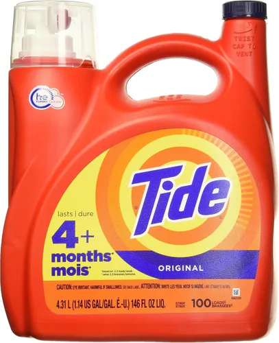 Miniatura 40 de Tide Detergente líquido para ropa, original, 100 cargas, 146 onzas líquidas, compatible con alta eficiencia