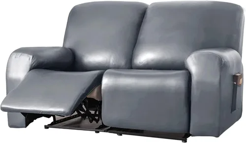 Miniatura 13 de Funda para sofá reclinable de 2/3 plazas, de piel sintética, impermeable, con bolsillo lateral, funda para sillón de masaje, protector de muebles