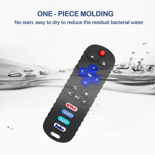 Miniatura 8 de Paquete de 2 mordedores con forma de control remoto para bebé, juguete para bebés, control remoto de TV, juguetes de dentición con control remoto