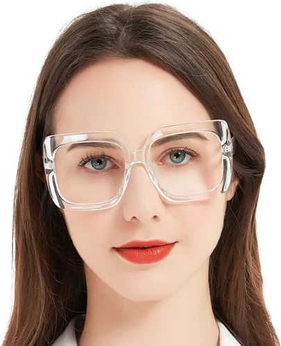 Miniatura 8 de MARE AZZURO Gafas de lectura de gran tamaño para mujer, de moda, cuadrados, para lectores 1.0, 1.25, 1.5, 1.75, 2.0, 2.25, 2.5, 2.75, 3.0, 3.5, 4.0