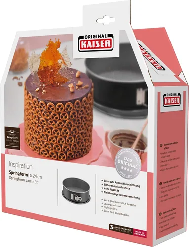 Miniatura 6 de Kaiser - Molde desmontable (acero inoxidable, 9.4 in), color negro