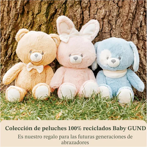 Miniatura 8 de GUND Baby Peluche de Conejo Sostenible, Animal de Peluche Hecho de Materiales Reciclados, Regalo para Bebés y Recién Nacidos, Rosa/Crema, 13