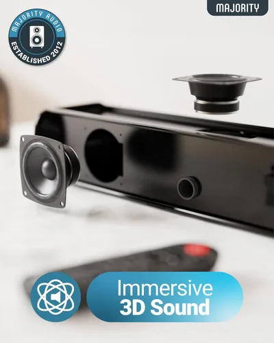 Miniatura 2 de Majority Barra de sonido Bluetooth de 140 W para Smart TV Barra de sonido inalámbrica 2.1 de 31 pulgadas para TV con sonido 3D Altavoces de TV