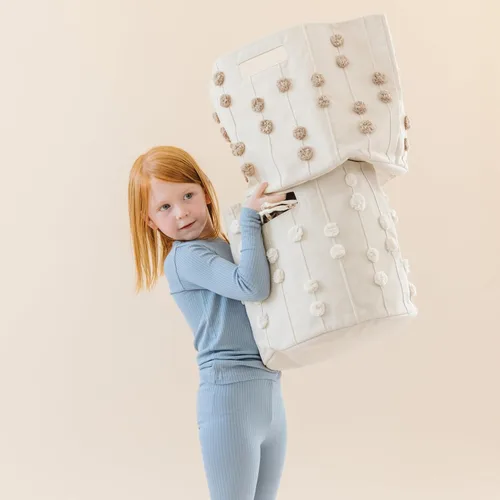 Miniatura 11 de MakeMake Organics Contenedores de almacenamiento de juguetes para niños y organizador de juguetes (13 x 12 pulgadas), canasta de lavandería