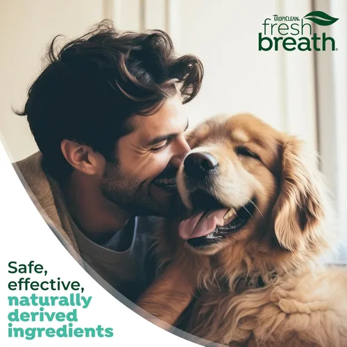 Miniatura 8 de TropiClean Fresh Breath Spray de espuma dental para perros y gatos Ambientador rápido de aliento y solución de limpieza dental Fabricado