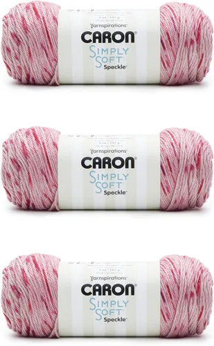 Miniatura 31 de Caron Simply Soft Abyss Speckle Yarn - Paquete de 3 unidades de 141 gramos/5 onzas - Acrílico - 4 medianos (peinado) - 235 yardas - Tejido/ganchillo