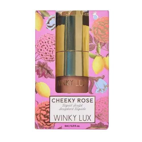 Miniatura 4 de Winky Lux Cheeky Rose Liquid Sculpt - Bronceador líquido sin peso de alto pigmento y contorno, mezclable sin esfuerzo, acabado de terciopelo ligero