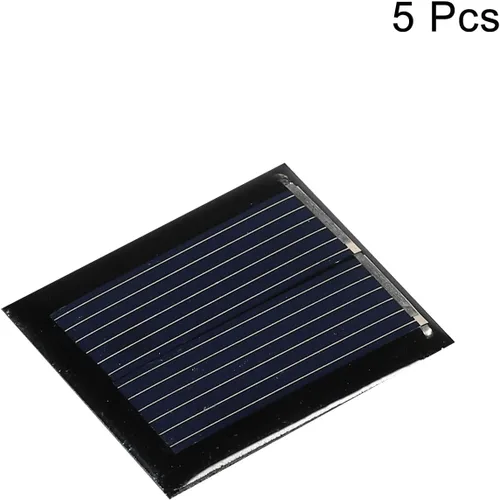 Miniatura 3 de MECCANIXITY Mini célula de panel solar 1V 80mA 0.08W 1.181 in x 0.984 in para proyecto de energía eléctrica DIY paquete de 5