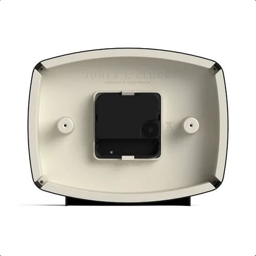 Miniatura 7 de JONES CLOCKS® Reloj de Escritorio Film Diseño Rectangular Retro Negro Diseño Retro, Combinando Estilo de Mediados de Siglo con un Acabado