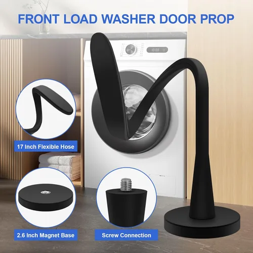 Miniatura 6 de Accesorio de puerta de lavadora de carga frontal mejorado, accesorio para puerta de lavadora Stable Washer Door Prop Magnetic, Keep Washer Door