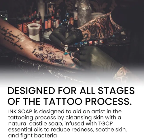 Miniatura 4 de Ink Oil 's Tattoo Aftercare Jabón I Salve Ungüento para curar tatuajes I Perfecto para los amantes del tatuaje I Elementos esenciales de cuidado