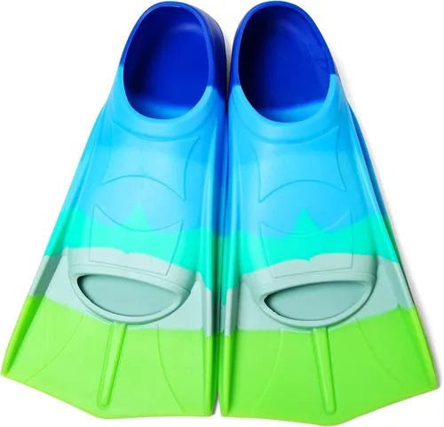 Miniatura 26 de Aletas de natación para niños, aletas de entrenamiento de natación de hoja corta para jóvenes