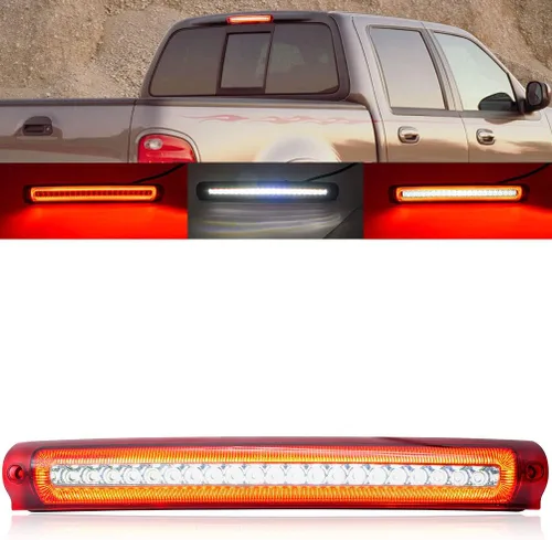 Miniatura 9 de Luces de freno terceras F150 para Ford F150 Raptor 2009 2010 2011 2012 2013 2014 Raptor luces de freno LED rojas 3ª, luces LED blancas