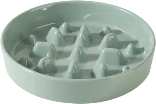 Miniatura 10 de Havniva Tazón de cerámica de 0.9 tazas para perros de alimentación lenta para perros pequeños, alimentador lento para mascotas de 6.1 pulgadas, 1 x