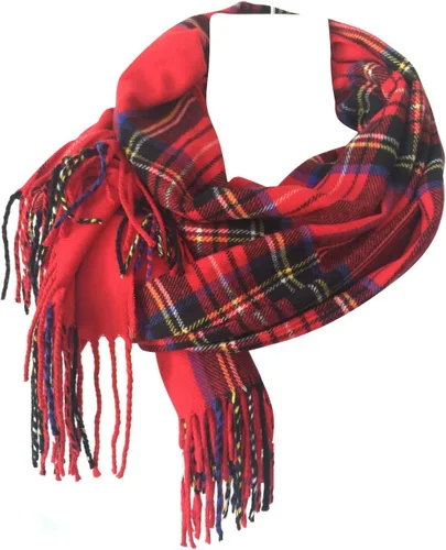 Miniatura 6 de NY GOLDEN FASHION Bufanda de invierno de gran tamaño para mujer, diseño de tartán escocés, a cuadros, con tacto de cachemira