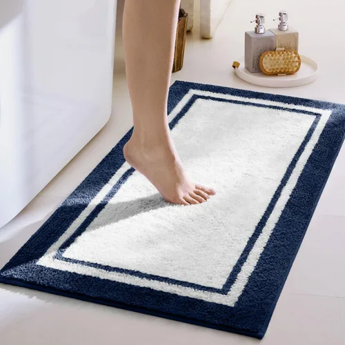 Miniatura 136 de GRANNY SAYS Alfombras de baño antideslizantes, lavables, extra suaves y absorbentes de agua para baño, alfombra de baño peluda de felpa, alfombra