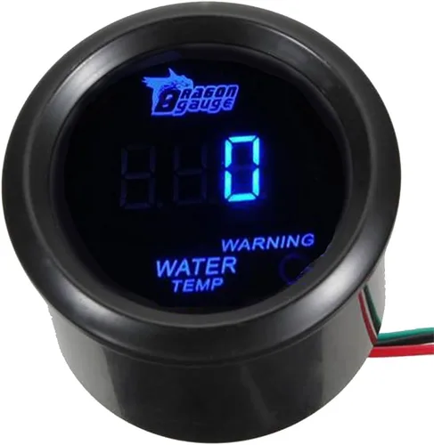 Miniatura 8 de ESUPPORT - Kit de medidor universal de 2 pulgadas (52mm) digital para turbo/boost del motor con luz LED azul