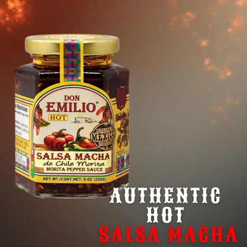 Miniatura 6 de Don Emilio Hot Chili Arbol Salsa Macha - Tarro prémium de 9 onzas Topping gourmet mexicano artesanal, aceite de chile de pimiento rojo crujiente