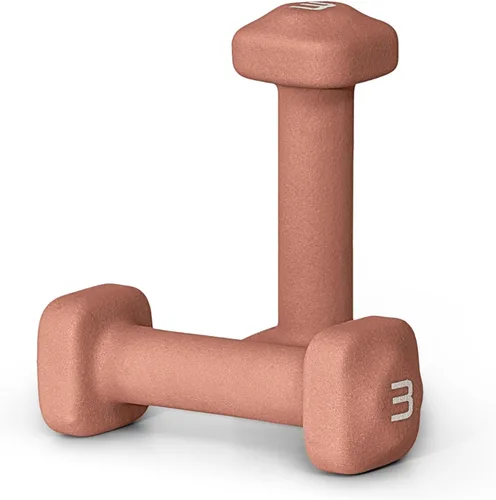 Miniatura 19 de Tone Fitness Pares de Mancuernas de Pesas de Neopreno con Cabeza Cuadrada Antirrodamiento Múltiples Opciones Azul