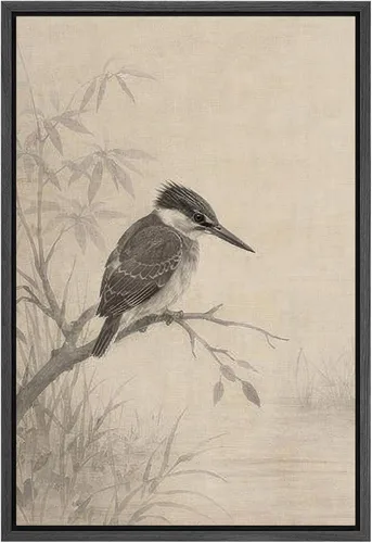 Miniatura 39 de SIGNLEADER Lienzo enmarcado para pared, lienzo de caballo blanco y negro, arte de pared para oficina en casa, 16 x 24 pulgadas, negro