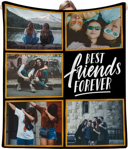 Miniatura 14 de Artsadd Mantas personalizadas con texto fotográfico, mantas de collage personalizadas con mis propias imágenes, fabricadas en Estados Unidos