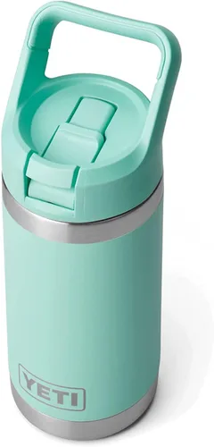 Miniatura 24 de YETI Rambler Jr. - Botella de 12 onzas para niños, con tapa con pajilla Rojo rescate