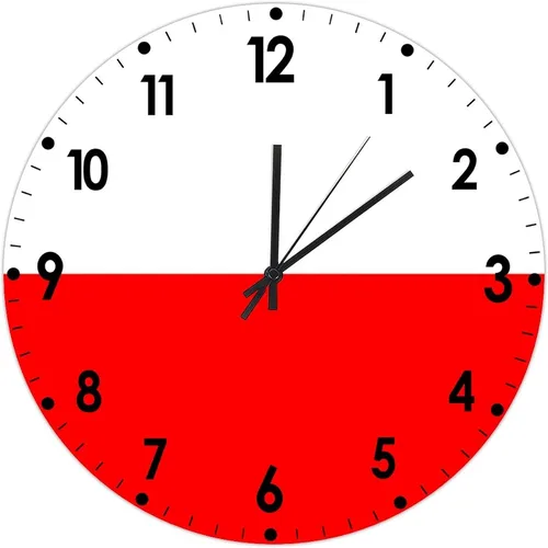 Miniatura 308 de Cheyan Reloj de pared con bandera de Canadá de 12 pulgadas, silencioso, sin tictac, de PVC, funciona con pilas, reloj redondo decorativo, regalo