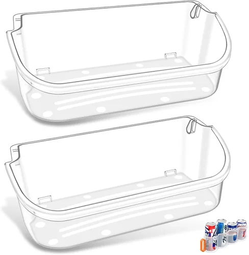 Miniatura 9 de Contenedor de puerta de refrigerador mejorado 240356402 compatible con Frigidaire, repuesto de estante de puerta, estante de puerta Frigidaire
