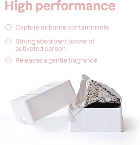 Miniatura 4 de ATTITUDE Purificador de aire para bebés, ambientador de carbón activado, removedor de olores, a base de plantas y minerales, vegano, buenas noches