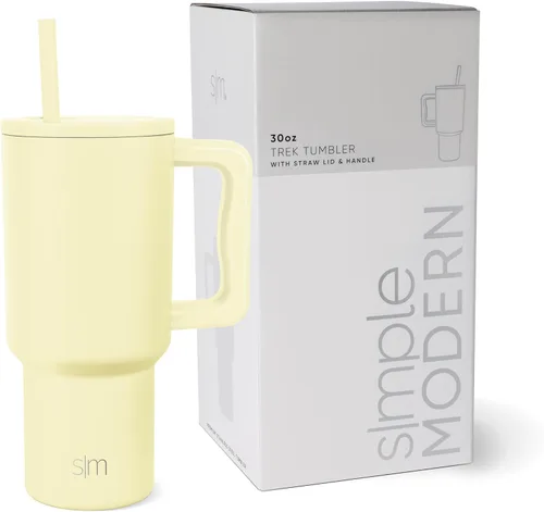 Miniatura 43 de Simple Modern Vaso Trek de 40 oz con Asa y Tapa con Pajilla Vaso de Viaje Aislado de Acero Inoxidable Apto para Portavasos Slumberland