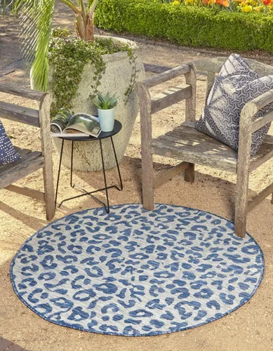 Miniatura 27 de Unique Loom Outdoor Safari Collection Alfombra de área - Leopardo (4 pies 1 pulgada x 6 pies 1 pulgada rectangular, gris claro/gris)