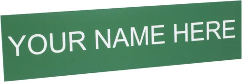 Miniatura 14 de ExcelMark Placa de nombre personalizada para puerta, oficina, pared, personalizada con tu texto, 2 x 8 pulgadas (1 línea, negro)