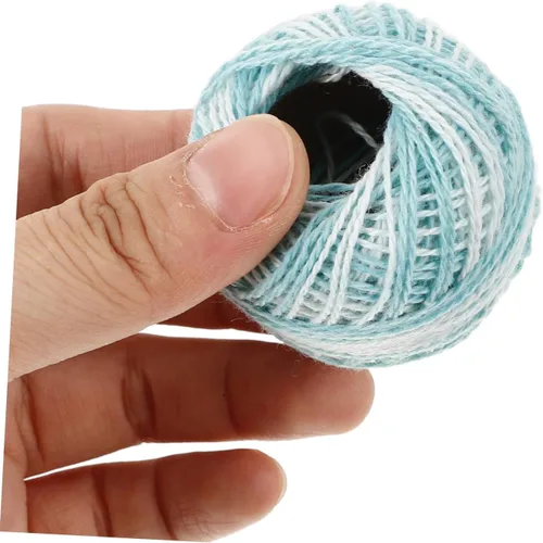 Miniatura 2 de 16 rollos de hilo de ganchillo de hilo de algodón, hilo de bordado, color arcoíris, suministros de costura para hacer el hogar