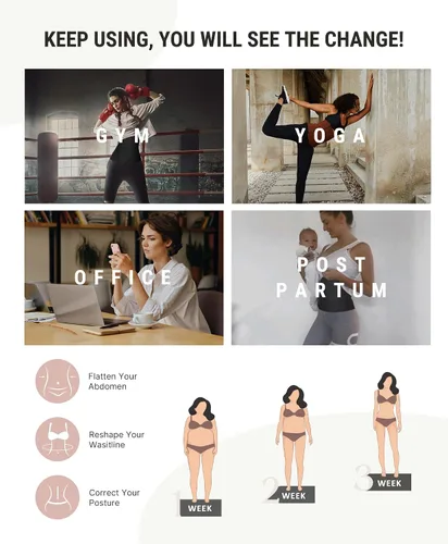 Miniatura 6 de FeelinGirl Entrenador de cintura para mujer, vendaje de agarre para abdomen, talla grande, reductor de cintura para gimnasio
