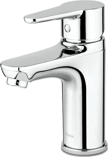 Miniatura 6 de Pfister Pfirst LG142060K - Grifo moderno para lavabo de baño, manija única, un agujero, acabado de níquel cepillado, LG142060K