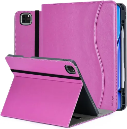 Miniatura 11 de HFcoupe Stitch - Funda para iPad Air 13 2026 M4 / 2025 M3 / 2024 M2, iPad Pro 12.9 6ª 5ª 4ª 3ª generación, soporte para lápices, soporte Azul marino