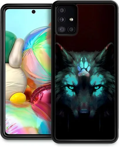 Miniatura 25 de CARLOCA Funda compatible con iPhone 13 Pro, diseño gráfico de identidad negra espiritual lobo, a prueba de golpes, antiarañazos, para iPhone 13 Pro