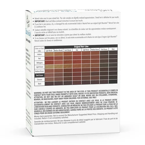 Miniatura 8 de Light Mountain Henna - Tinte y acondicionador para el cabello, color gris – Tinte para el cabello castaño oscuro para hombres y mujeres, tinte