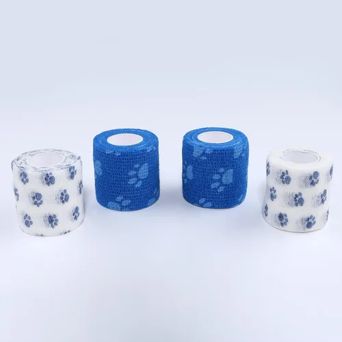 Miniatura 8 de Vendaje cohesivo para mascotas, cinta adhesiva autoadherente, rollos de gasa elástica multifunción, cinta veterinaria de primeros auxilios