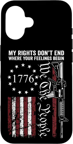 Miniatura 32 de My Rights Don't End Where Your Feelings Begin USA Gun Flag Case for iPhone 17