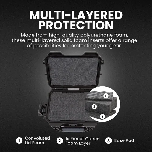 Miniatura 3 de NANUK 903 - Funda rígida con espuma, IP67, impermeable, resistente a los impactos para cámaras compactas y equipos pequeños, a prueba de polvo, 9.1