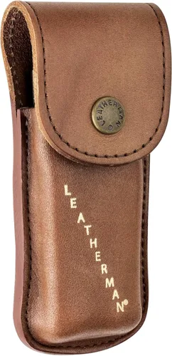 Miniatura 10 de LEATHERMAN, Funda de cuero Heritage con cierre de presión para herramientas multifunción, marrón, pequeña